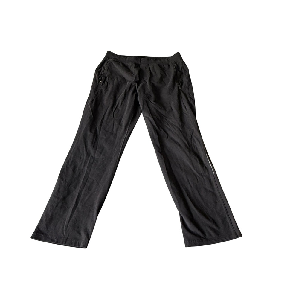 Lululemon Mens Black Athletic Training Pants XXL‎ Straight Leg Zipper Pockets